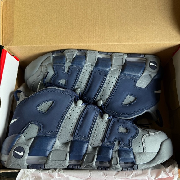Nike Air More Uptempo Cool Grey Midnight Navy - Picture 1 of 10